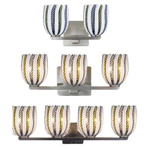 Bimbi White Reticello Bath Bar by Oggetti Luce - Starlight Lighting USA and Canada